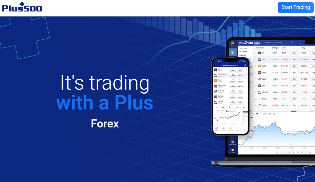 Plus500 broker.