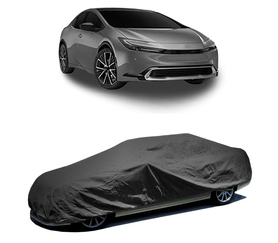 Husa tip prelata auto pentru TOYOTA PRIUS (_W6_) 2023,culoare negru, material textil impermeabil, rezistanta la intemperii praf UV, CARPASSION Husa Protectie