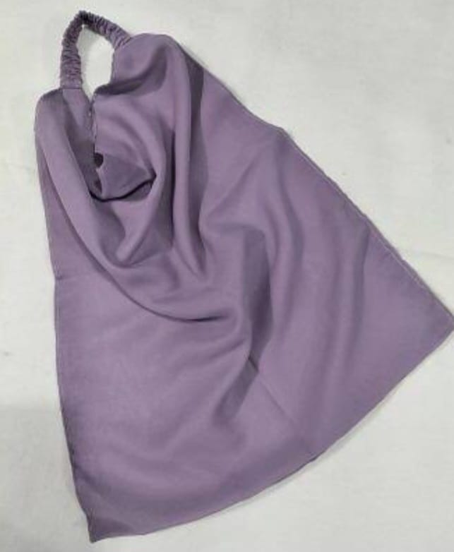Half Elastic Niqab-Lavender