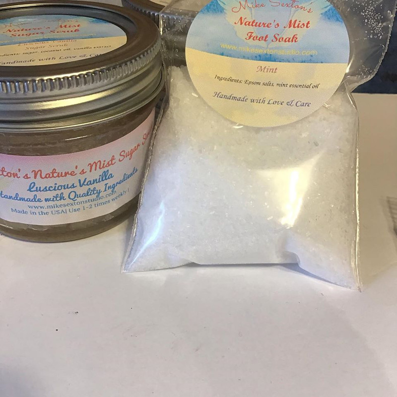 foot soak and sugar scrub