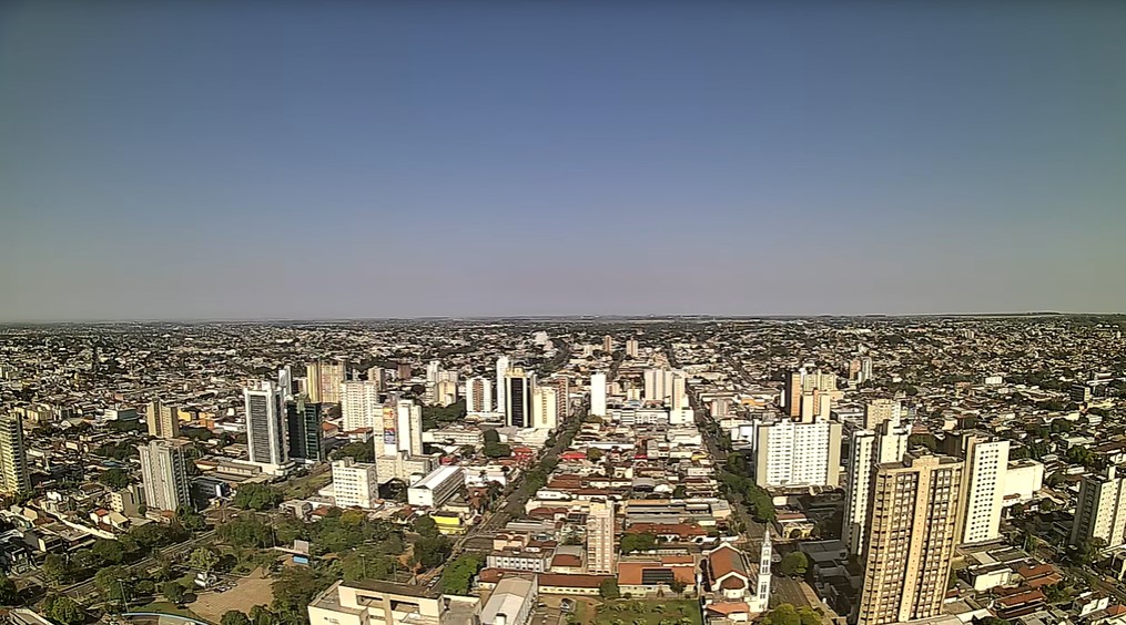 Campo Grande nesta manhã de sábado, 16
