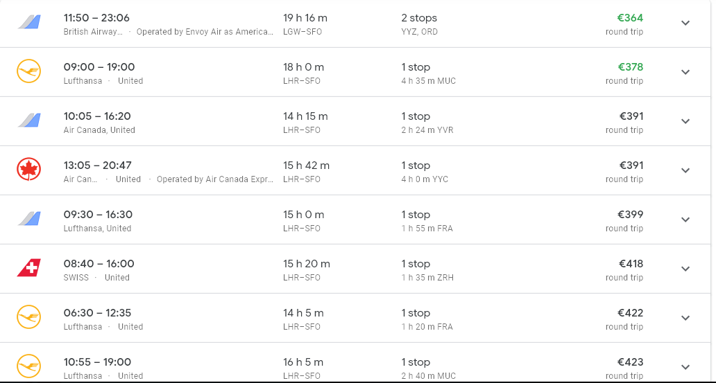 Ofertas de Vuelos a la Costa Oeste: Información última hora. - Foro Costa Oeste de USA