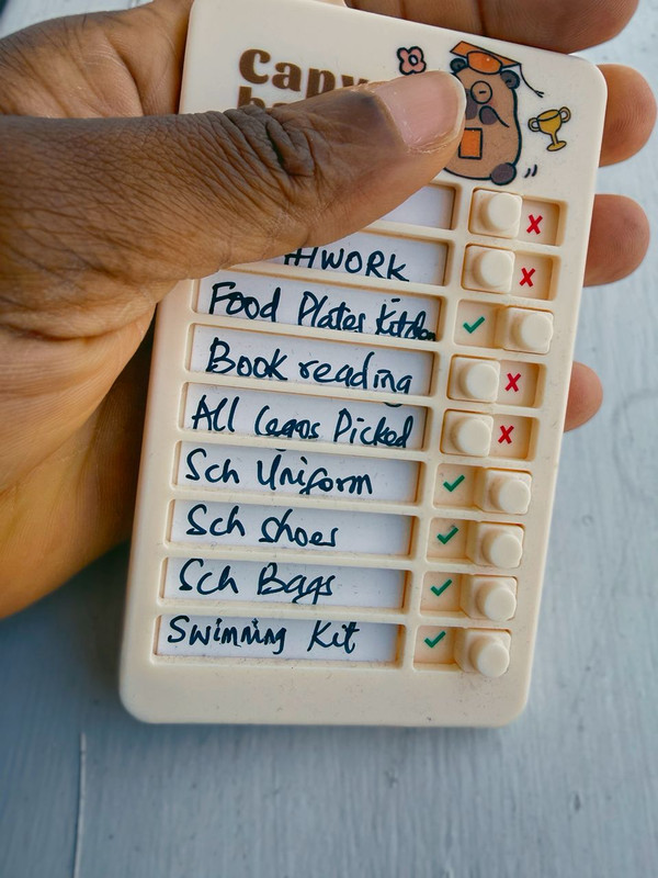 Kids daily checklist board - iMumZone