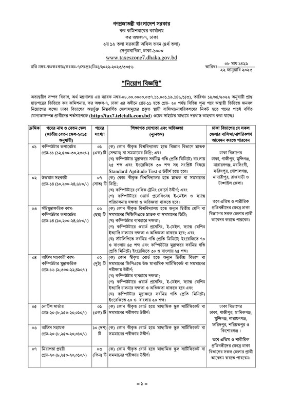 Tax-Zone-7-Dhaka-Job-Circular-2023-PDF-1