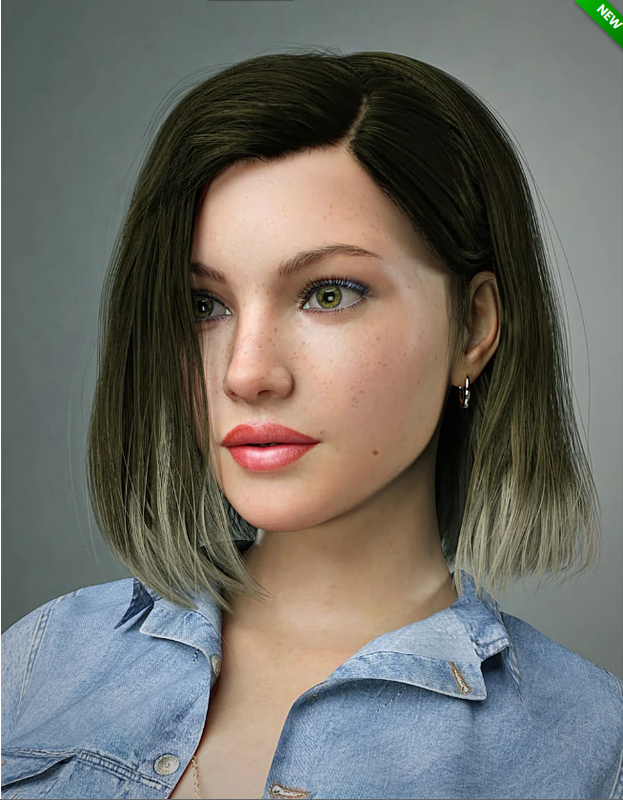 SC Ana Hair for Genesis 8 and 8 1 Females N