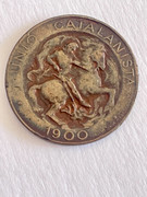 Medalla (modulo 5 Céntimos) de la Unión Catalanista de 1900. E77530-B9-FF73-4004-967-B-E2-AB697-D577-E