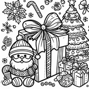 Festive-Christmas-Scene-Coloring-Page