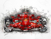 Ferrari F1 car drawing