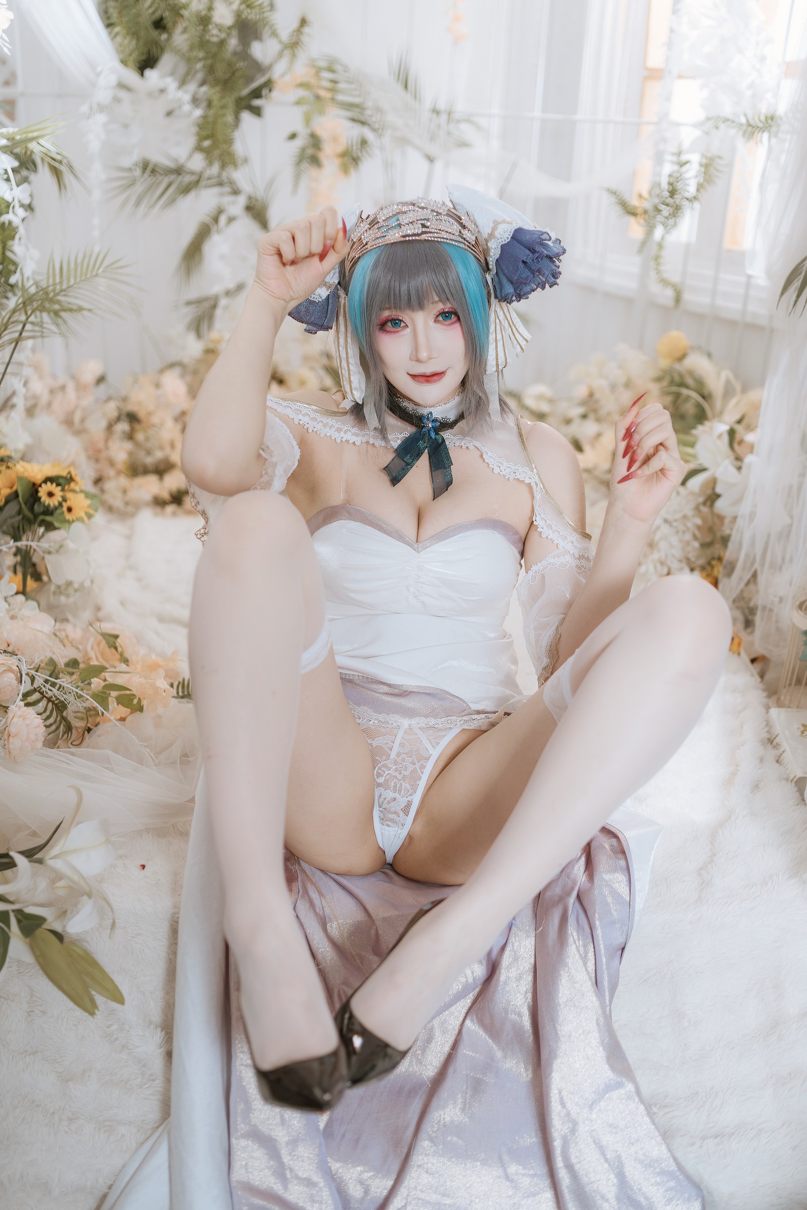 兔胖胖min – 碧蓝航线 柴郡 礼服 Cosplay 高清写真集（40P-674.7MB）插图9