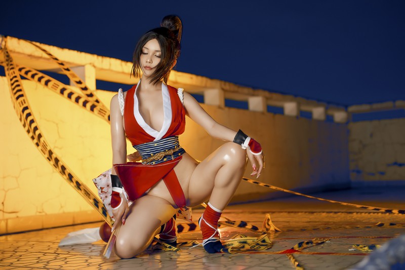 Joyce Lin2x Mai Shiranui Cosplay 性感写真集 39P插图2