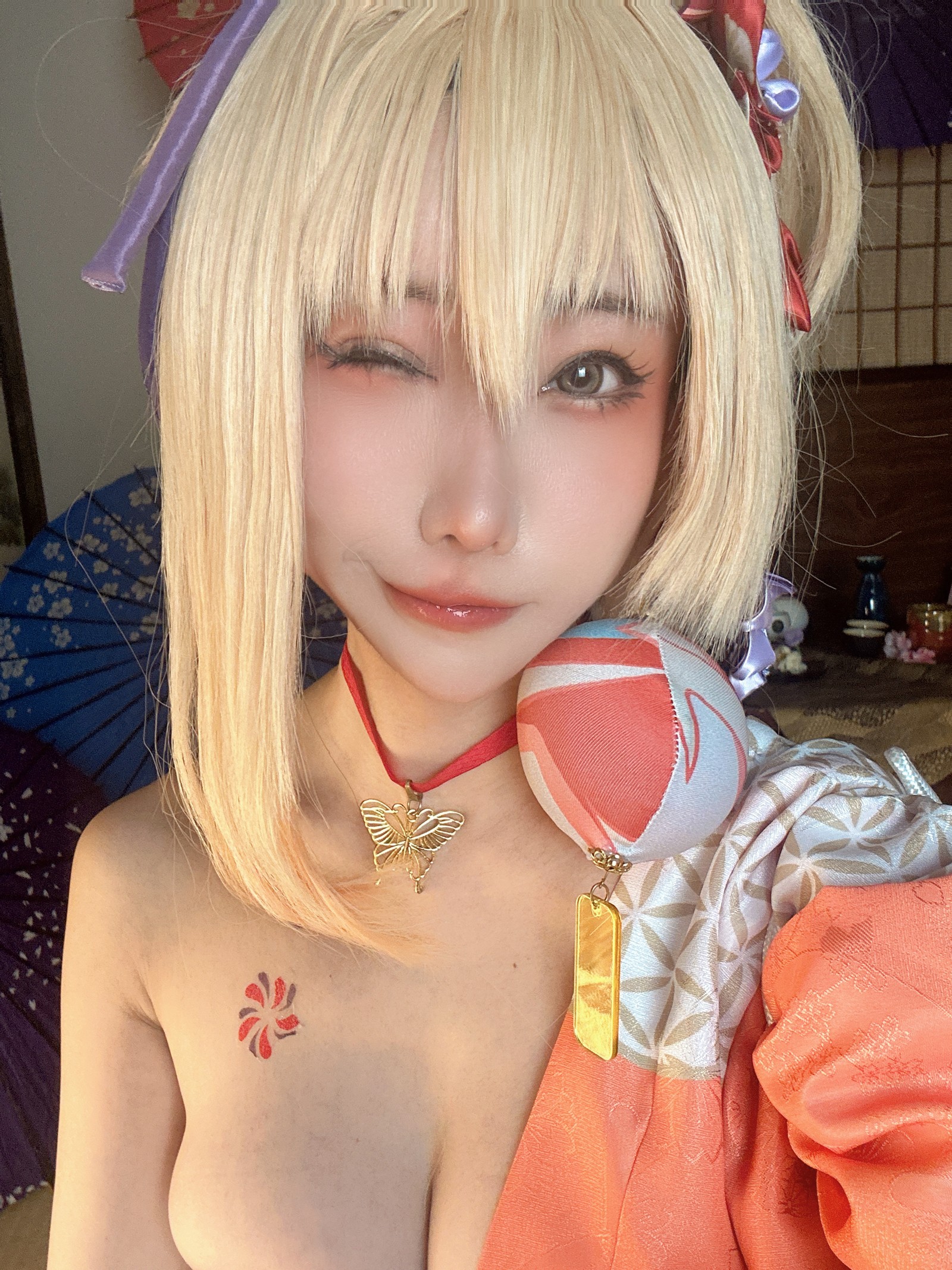 楊衣 Yangyi – Yoimiya 宵宫 Cosplay 写真视频（38P+1V-202MB）原神角色插图