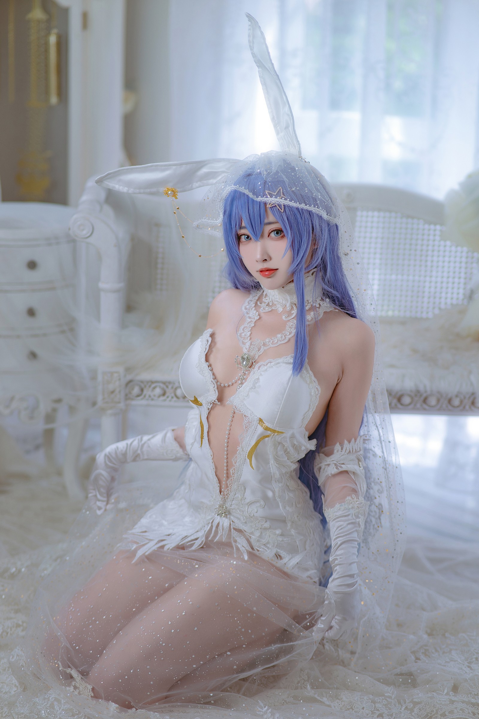 宮本桜 花园花嫁 Cosplay 写真集｜婚纱主题 高清图集（27P｜307MB）插图1
