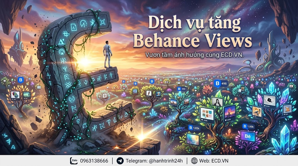 dịch vụ tăng behance views tự nhiên behance freelancer