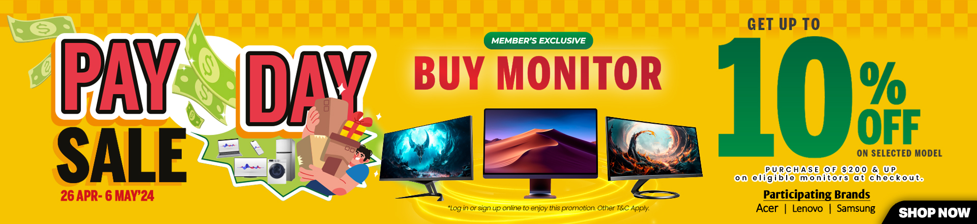 Payday Monitor Sale