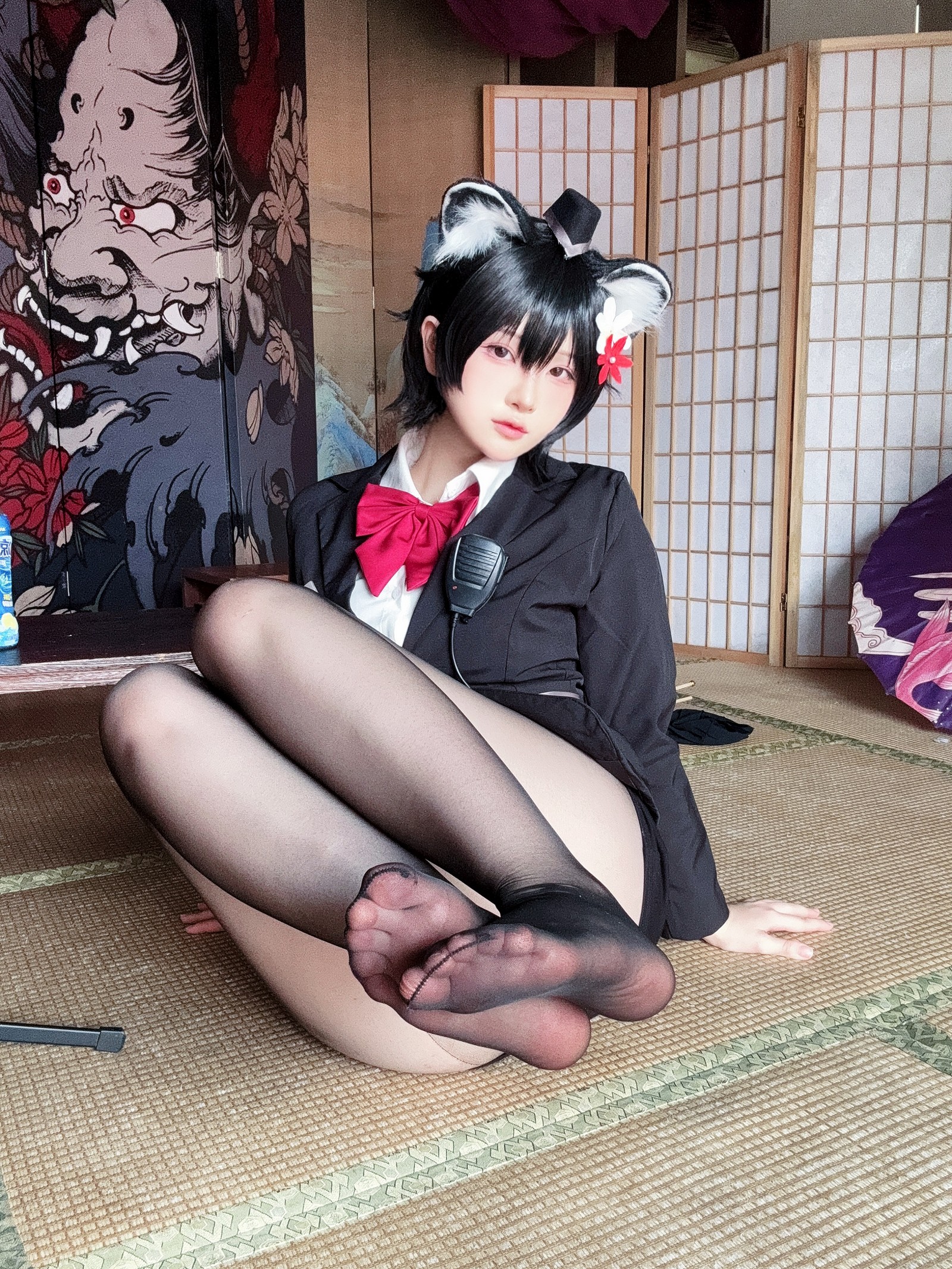 屿鱼 Yuyu 蔚蓝档案 春日椿 导游主题 Cosplay 写真集（55P｜156MB）插图1