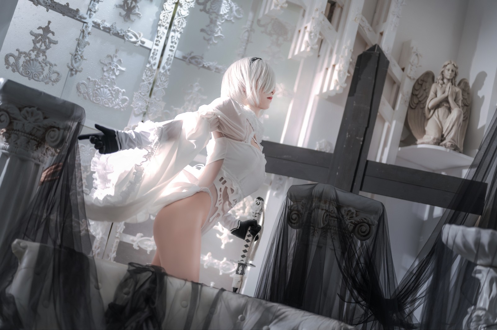 桜满三时 – 2B 花嫁 Cosplay 高清写真集（21P-367.4MB）原神主题插图5