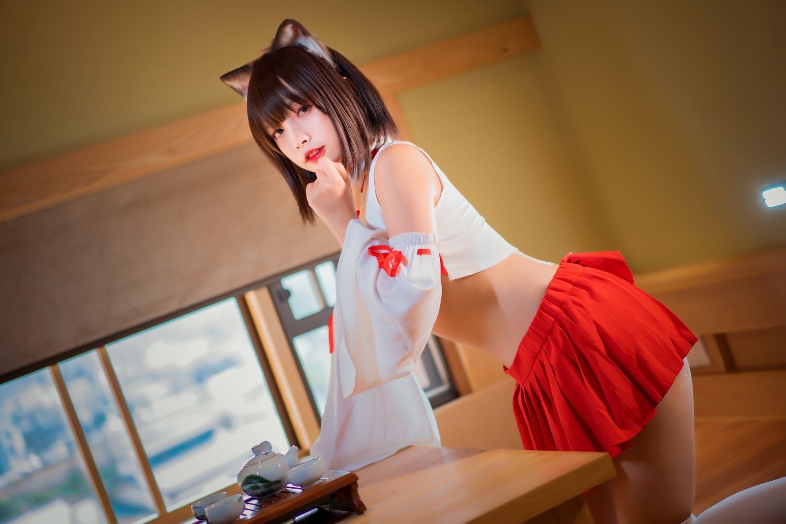 Neko-薇薇 巫女 Cosplay 高清写真图集（30P｜225MB）插图4