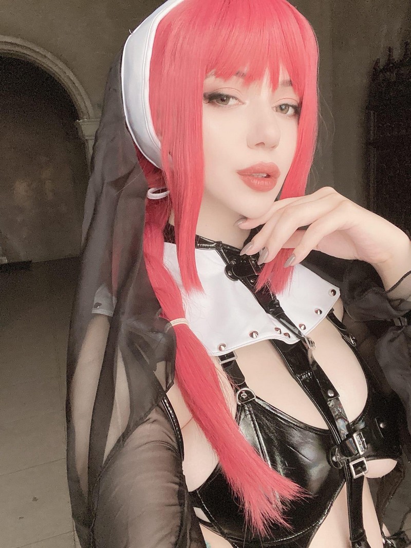 Alina Becker 玛奇玛 Makima Cosplay 电锯人 教堂主题写真【45P-63.4M】插图4