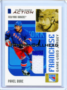 2003-04 ITG Action Jerseys #M-260 [Pavel Bure] [New York Rangers] [Franchise] [~100] [swatch=blue wh