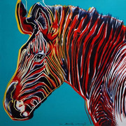 andy-warhol-screen-print-grevys-zebra-endangered-species-series-1983-for-sale-550x550