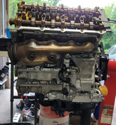 21 exhaust manifold in place