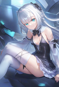 1girl, ks (xephyrks), ohlia, {kobayashi ritz}, reoen, [[liduke]], aqua eyes, lon s-711975399