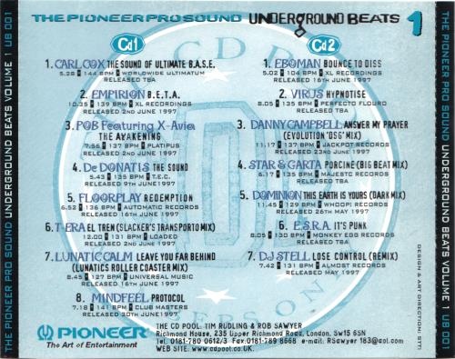 26/01/2023 - Various ‎– Underground Beats (2 × CD, Compilation, Promo )(CD Pool ‎– UB 001)(Volume 1) R-1362381-1212935759-jpeg