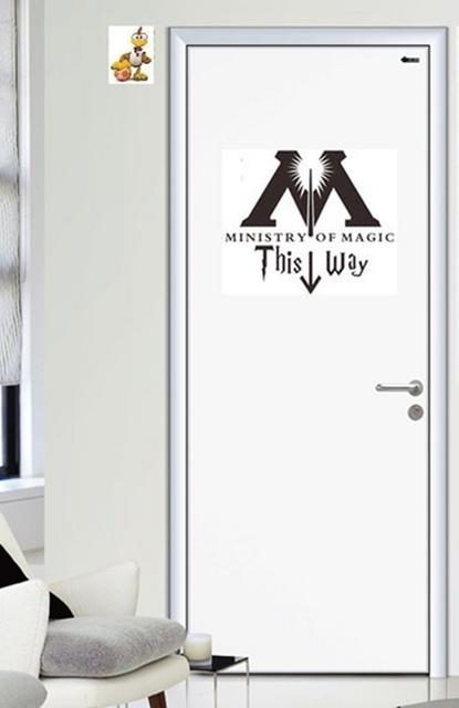 Harry Potter Wall Stickers 2 3d Window View Magic Door Wall