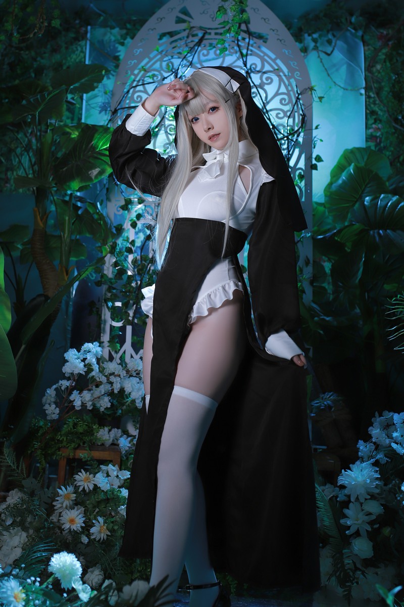 Asagiriai（愛ちゃん）修女Cosplay写真图集 修女主题高清美图 56P (717MB)插图6