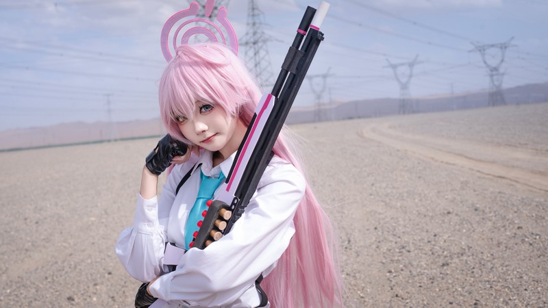 艾西Aiwest 星野Cosplay写真图集 碧蓝档案角色高清美图 49P (290.6M)插图2