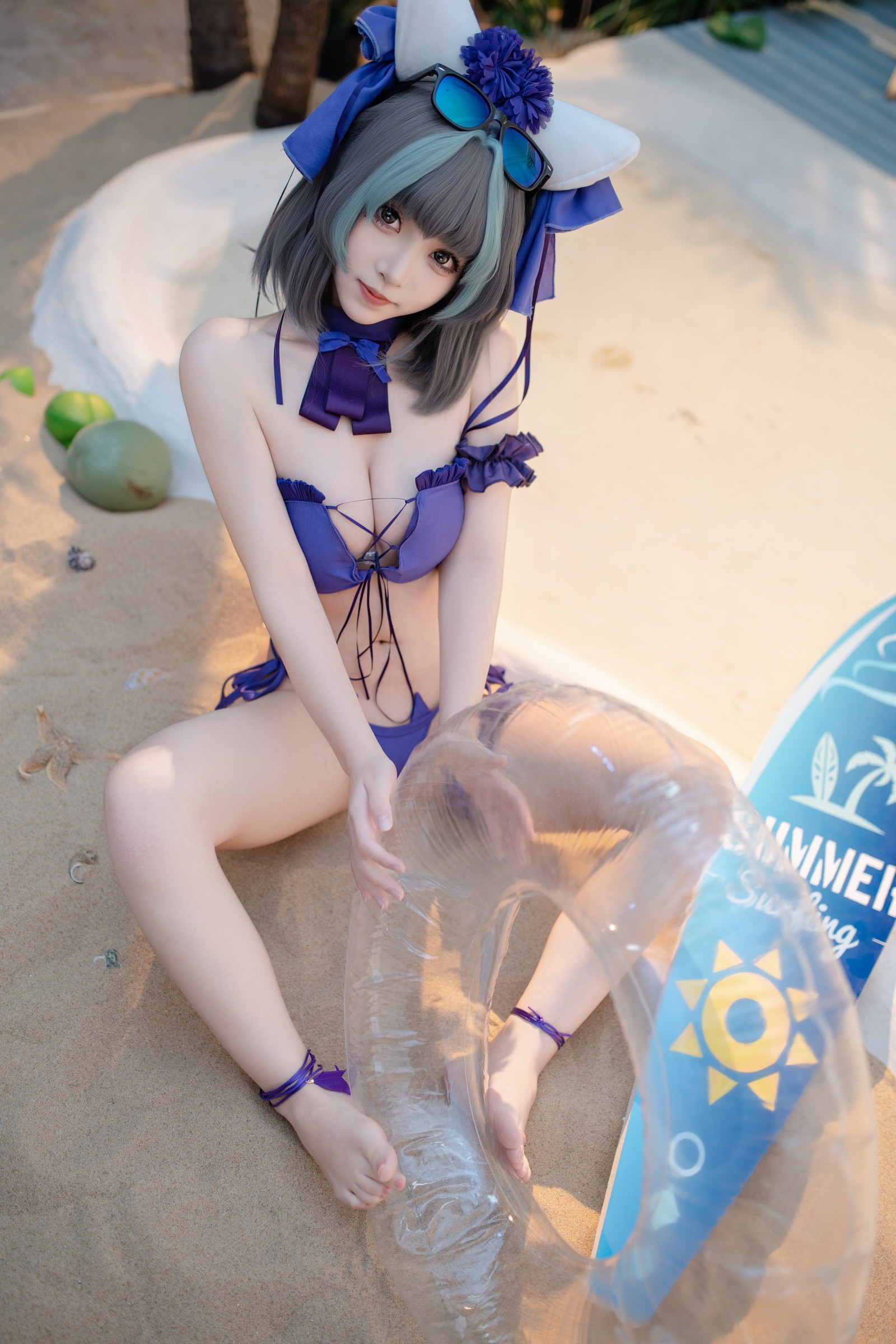 Bangni邦尼 – 泳装柴郡 Cosplay 高清写真集（86P-832MB）碧蓝航线插图9