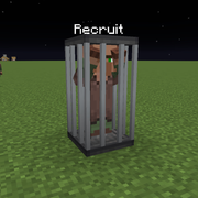 Recruit locked inside an Iron Cage