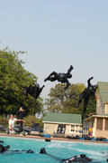 pool scene with the Swat team at the end of the first season finale of Terminator:The Sarah Connor Chronicles