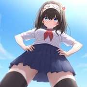 1girl, sagisawa fumika, idolmaster cinderella girls, healthyman, looking at view s-2083522483