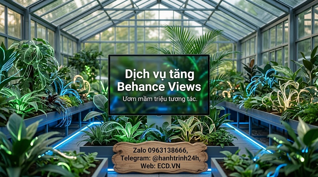dịch vụ tăng behance views nhanh project behance