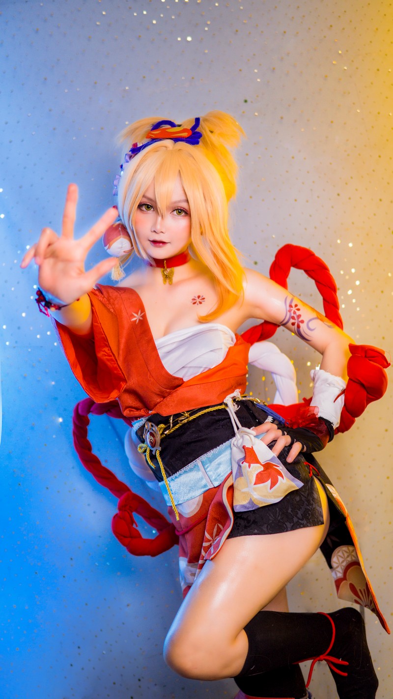 Joyce Lin2x Yoimiya Cosplay Genshin Impact 写真 40P插图4
