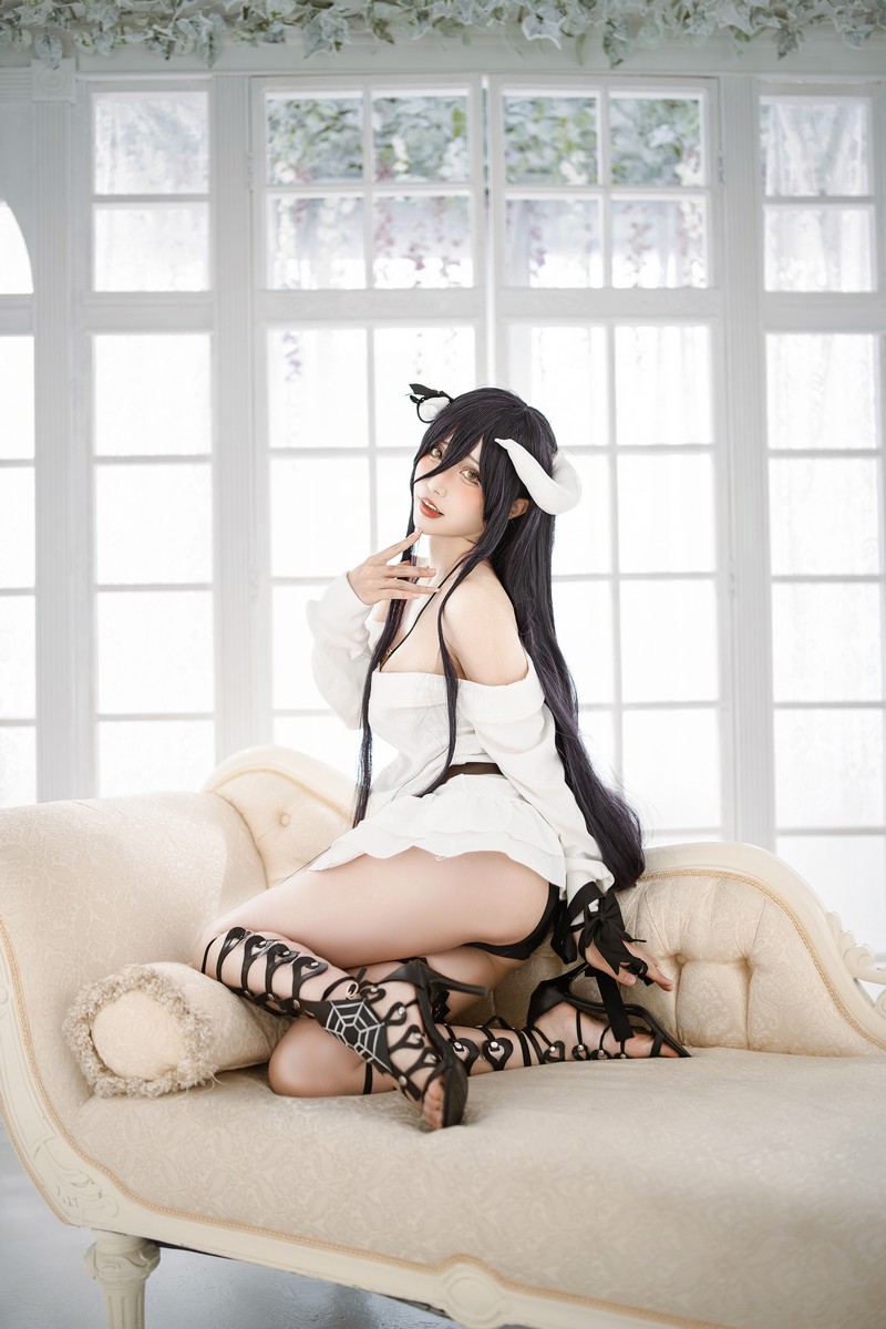 切切Celia 雅儿贝德 Albedo Cosplay Overlord 写真 39P插图8