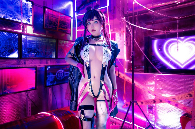 Joyce Lin2x Kafka Cosplay Honkai Star Rail 高清写真 65P插图5