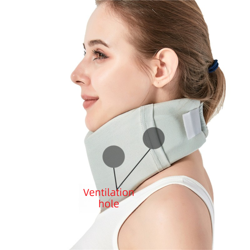 Removable Neck Support Brace – Lightweight Cervical Collar with Breathable Design for Posture Correction and Daily Use(Size:L)
