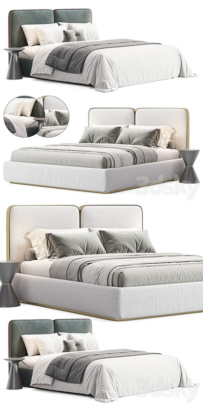 Gem Upholstered King Queen Bed