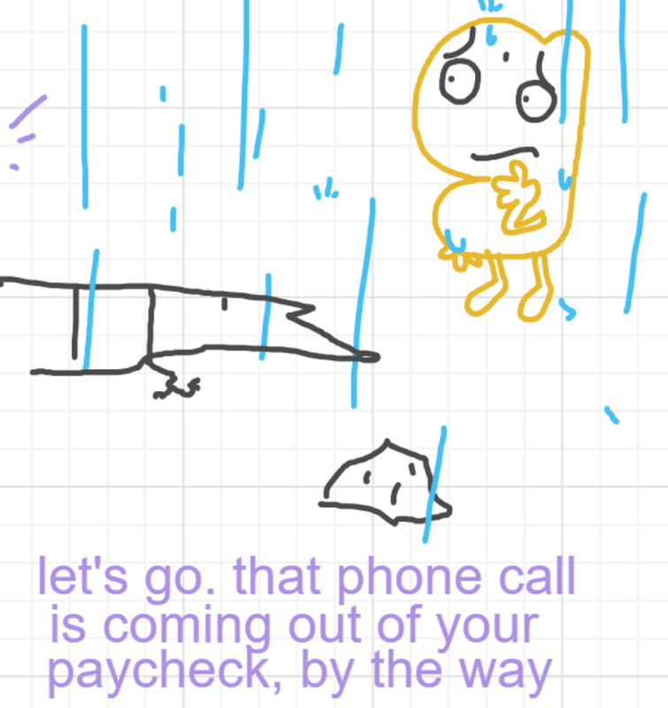 A panel from A Murder On The, episode six of the Board Boards object show by Furretwalk/WalkingFurret.