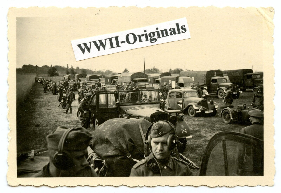 Funk- Befehlswagen Kübel Stern-Antenne Panzer KG Guderian Besatzung Vormarsch