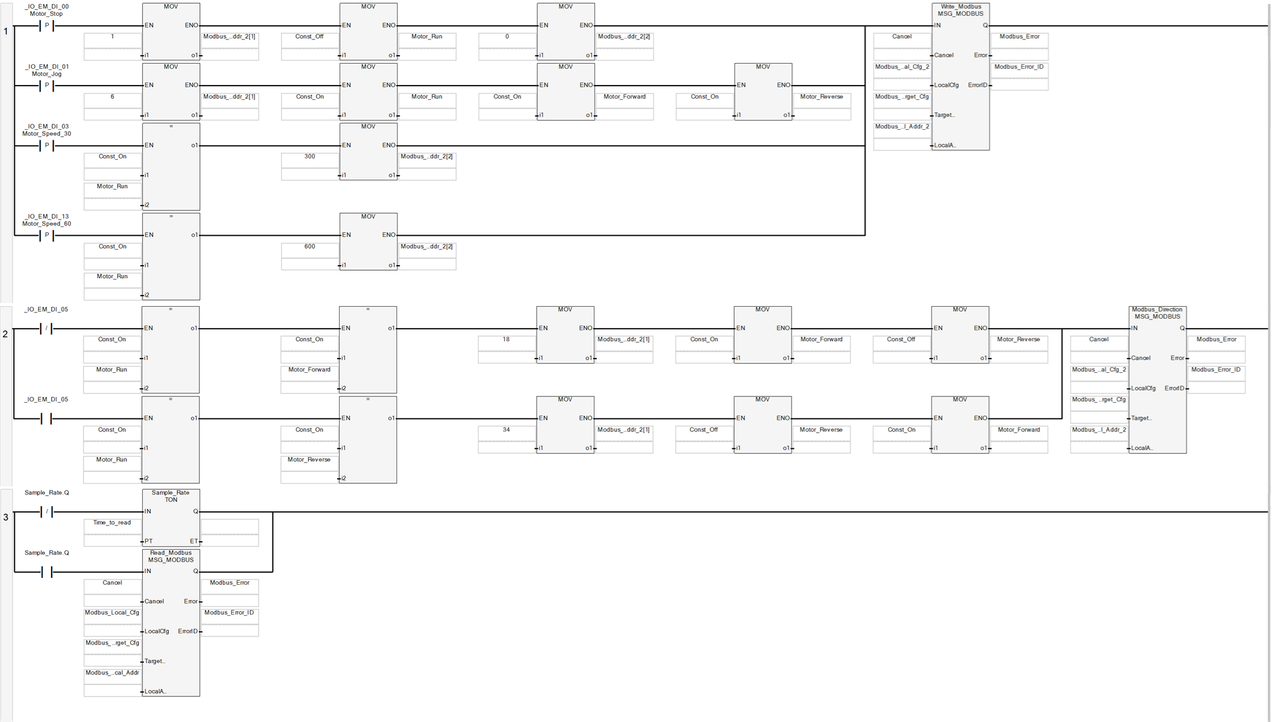 modbus - cały program jako jedno zdjęcie