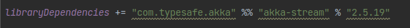 Akka stream dependencies library dependencies