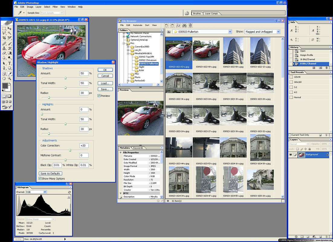 Photoshop CS Arrangement (2003–2012)