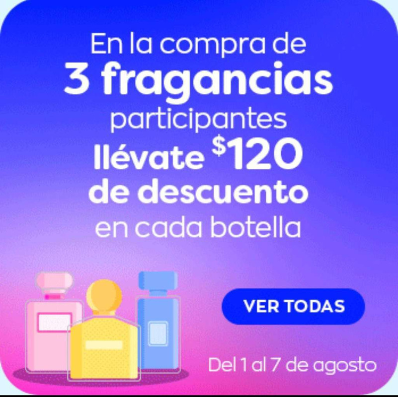 Costco: En la compra de 3 fragancias participantes llévate $120 de descuento en cada botella 
