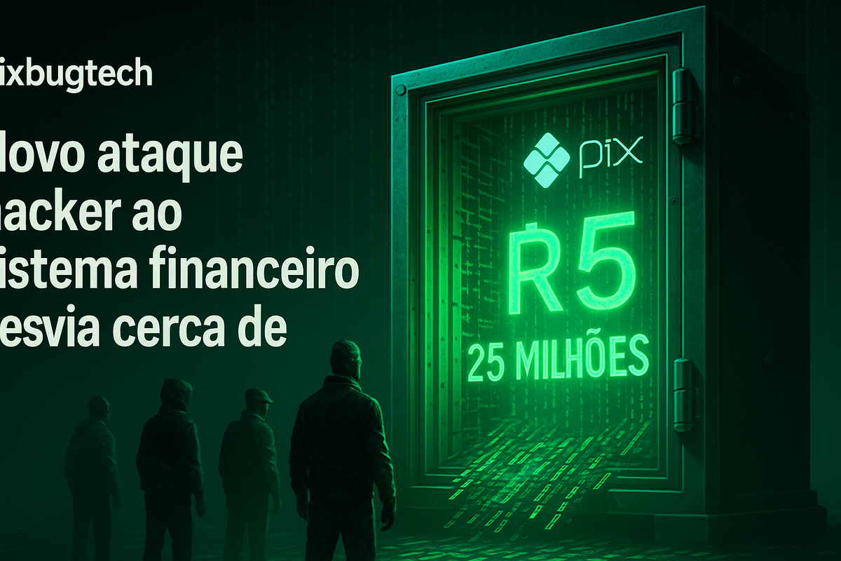 💸 Novo ataque hacker desvia R$ 25 milhões de fintech brasileira — e expõe o calcanhar de Aquiles do sistema financeiro digital