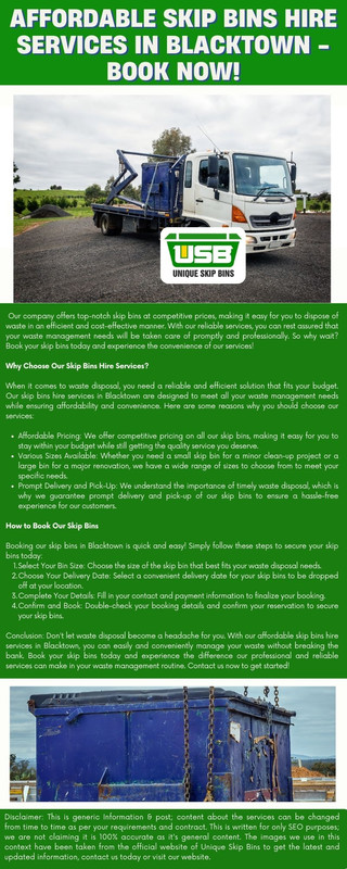 Affordable Skip Bins Hire Services in Blacktown Book Now