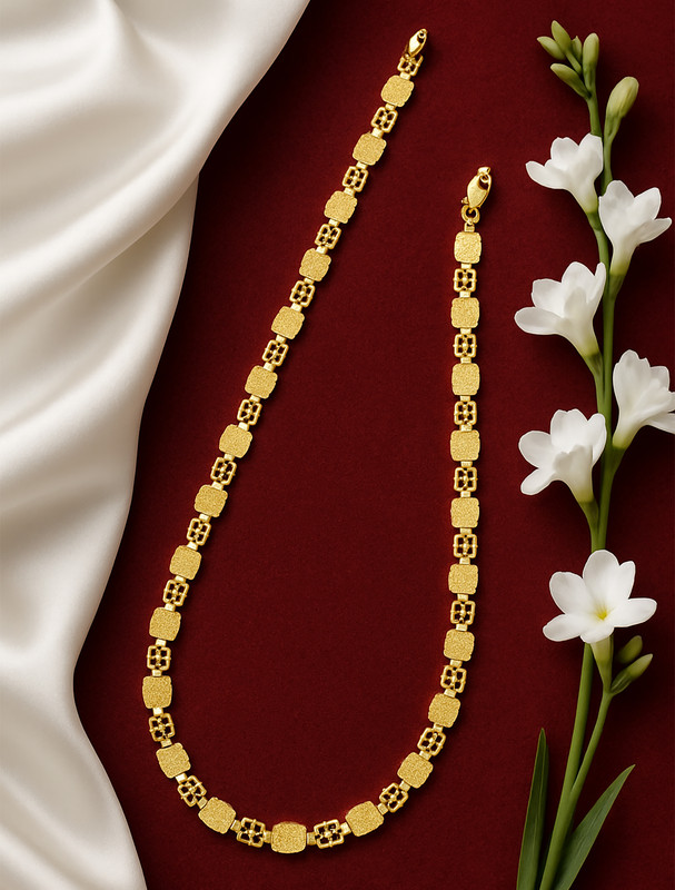 MEN CHAIN GOLDEN BOX A262 3