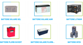 Les batteries solaires 